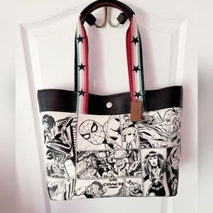 Marvel x Coach Print Tote Large